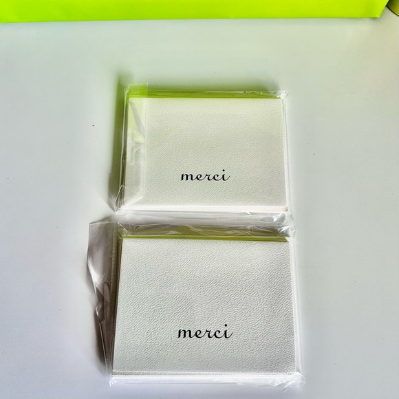 Michaels Other - 16 Michaels Cream Thank You Note Cards French Greeting Cards Merci